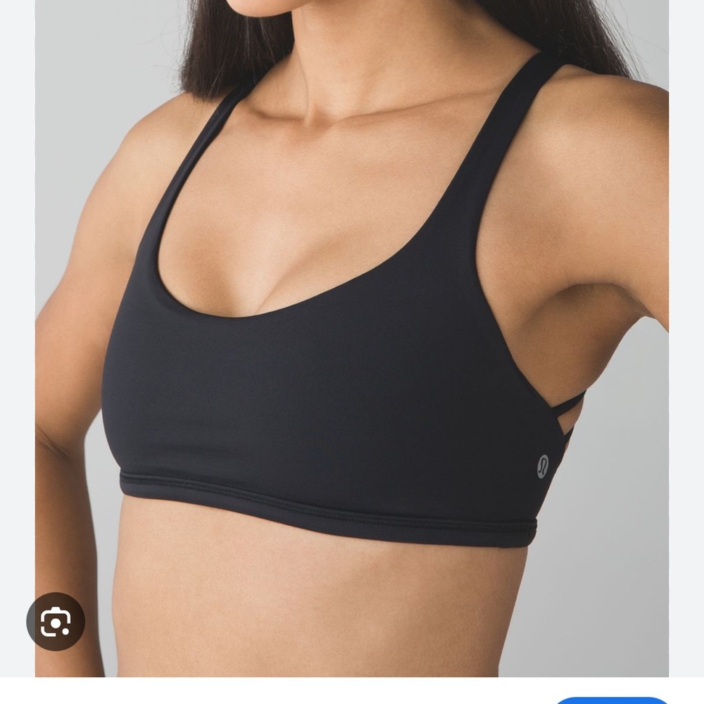 Women's Lululemon Free to be Wild Black Sports Bra 2